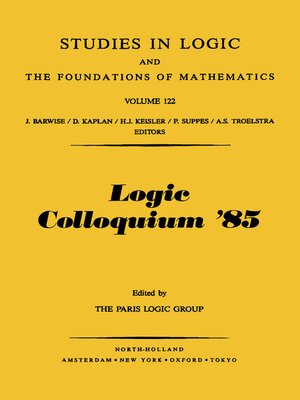 cover image of Logic Colloquium '85